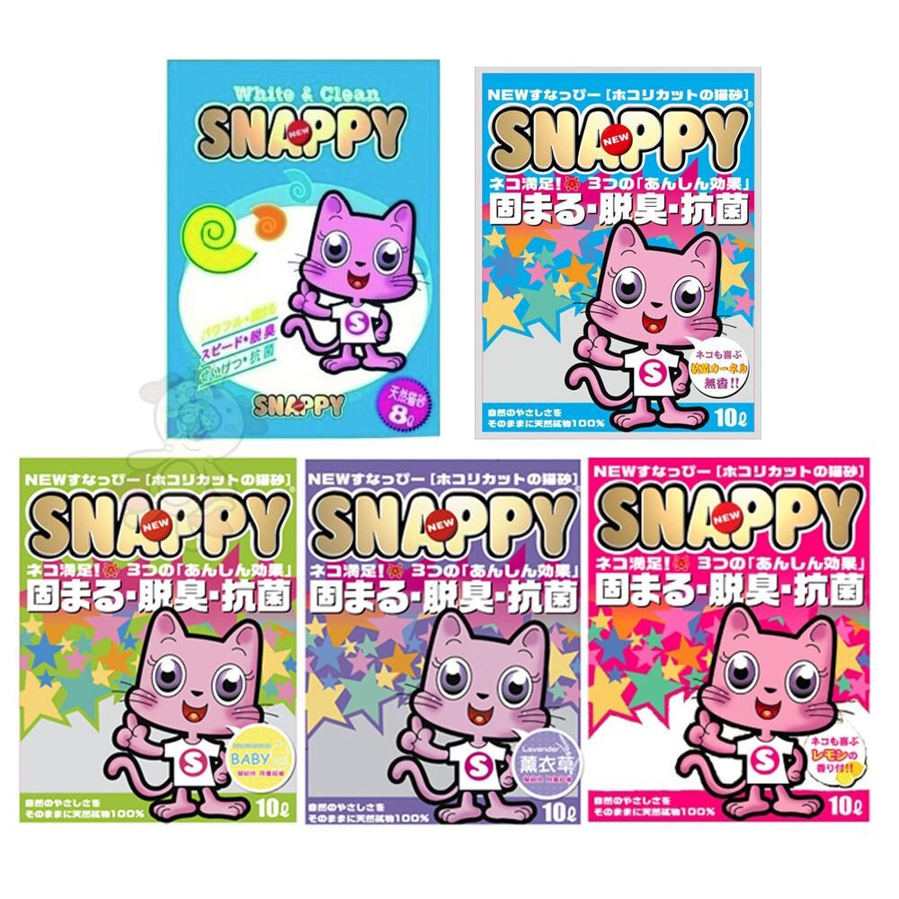 SNAPPY 複合砂 8L-10L【單包】細砂/粗砂 無香 BABY香 薰衣草香 檸檬香 貓砂『WANG』-圖片-1