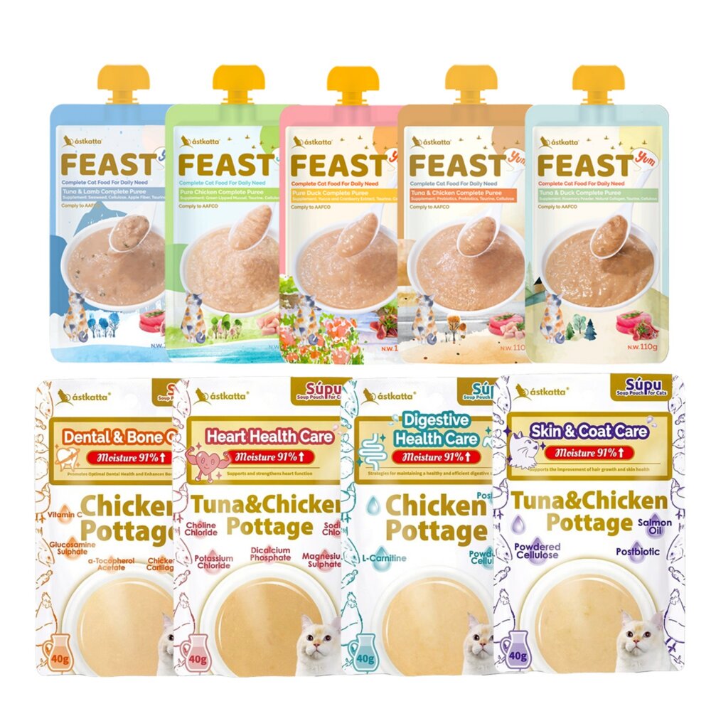 Astkatta 冰島貓餐包【多包組】經典低磷 經典補水 鮮肉快餐包 低磷 鮮肉餐包 補水餐包 貓餐包『WANG』-圖片-1