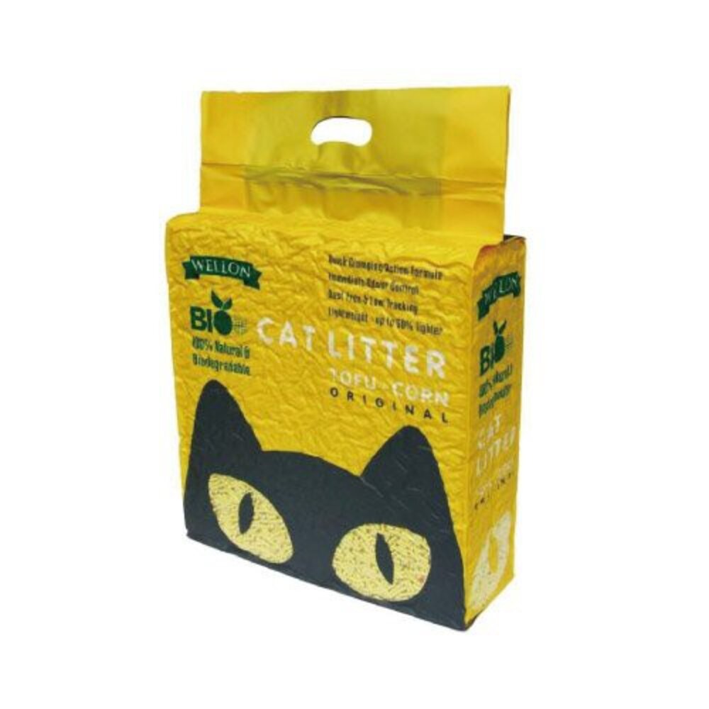 BIO CAT 細顆粒豆腐貓砂6L【6包組免運】原味/綠茶/水蜜桃 可沖馬桶 貓砂『WANG』-圖片-1