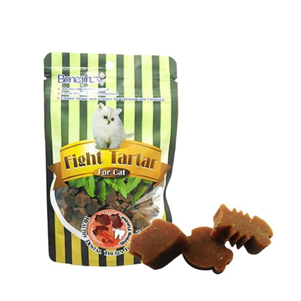 BONE PLUS 貓專用薄荷潔牙系列 25~70g/包 多種口味可選 貓零食 貓點心『WANG』-圖片-8