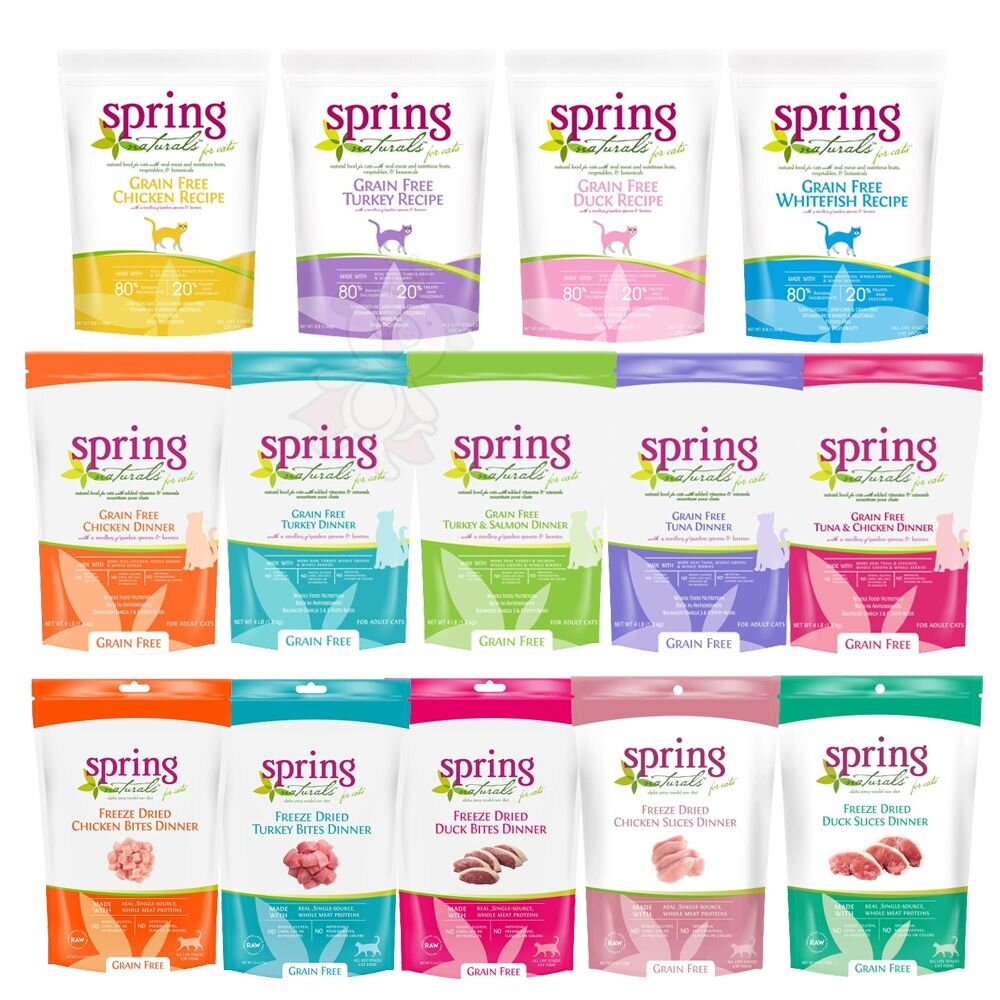 美國 Spring Natural 曙光 無榖貓糧 300g 無穀滋養貓飼料 生食餐 貓乾糧 貓主食 貓飼料『WANG』-圖片-1