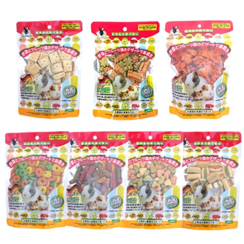 Pet Village 魔法村 鼠兔用綜合磨牙餅120g 富含膳食纖維 兔子/天竺鼠/倉鼠 小動物零食『WANG』-圖片-1