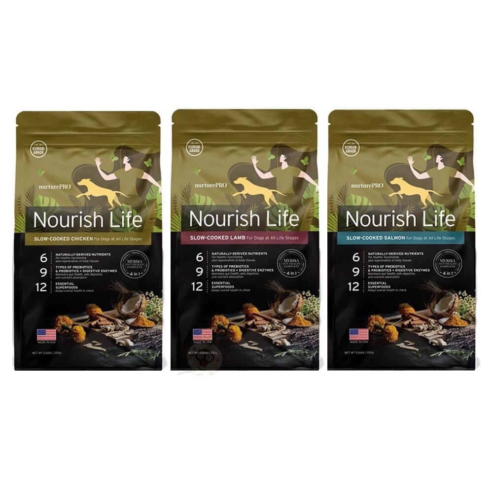 美國 Nurture PRO 天然密碼 犬糧 300g 低敏羊肉 鮭魚 雞肉 狗乾糧 狗主食 狗飼料『WANG』-圖片-1