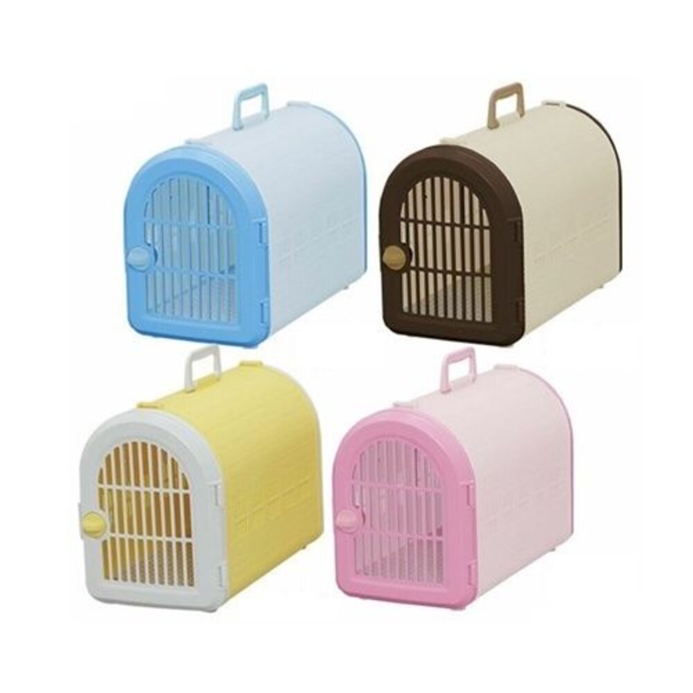 IRIS 犬貓外出提籠(附背帶) BL-460 有安全扣環可供外出 貓籠 狗籠 外出籠『WANG』-圖片-1