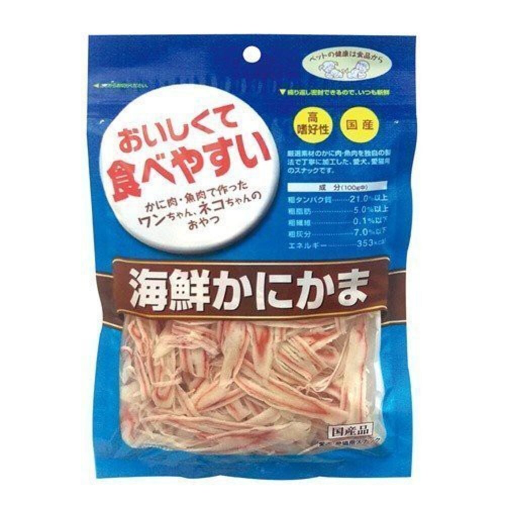 ASUKU 日本藍 海鮮蟹肉絲 大魚乾 經濟包 日本原廠直送 狗零食 貓零食『WANG』-圖片-1