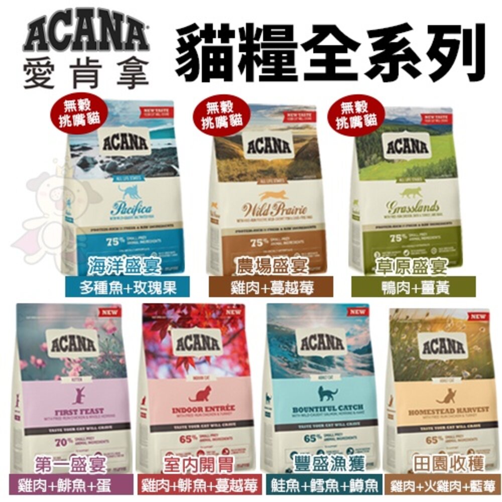 ACANA 愛肯拿 貓糧 嘗鮮包 200g-340g 陪心寵糧 無穀低碳貓糧 挑嘴貓 無穀 低穀 貓糧『WANG』-圖片-2