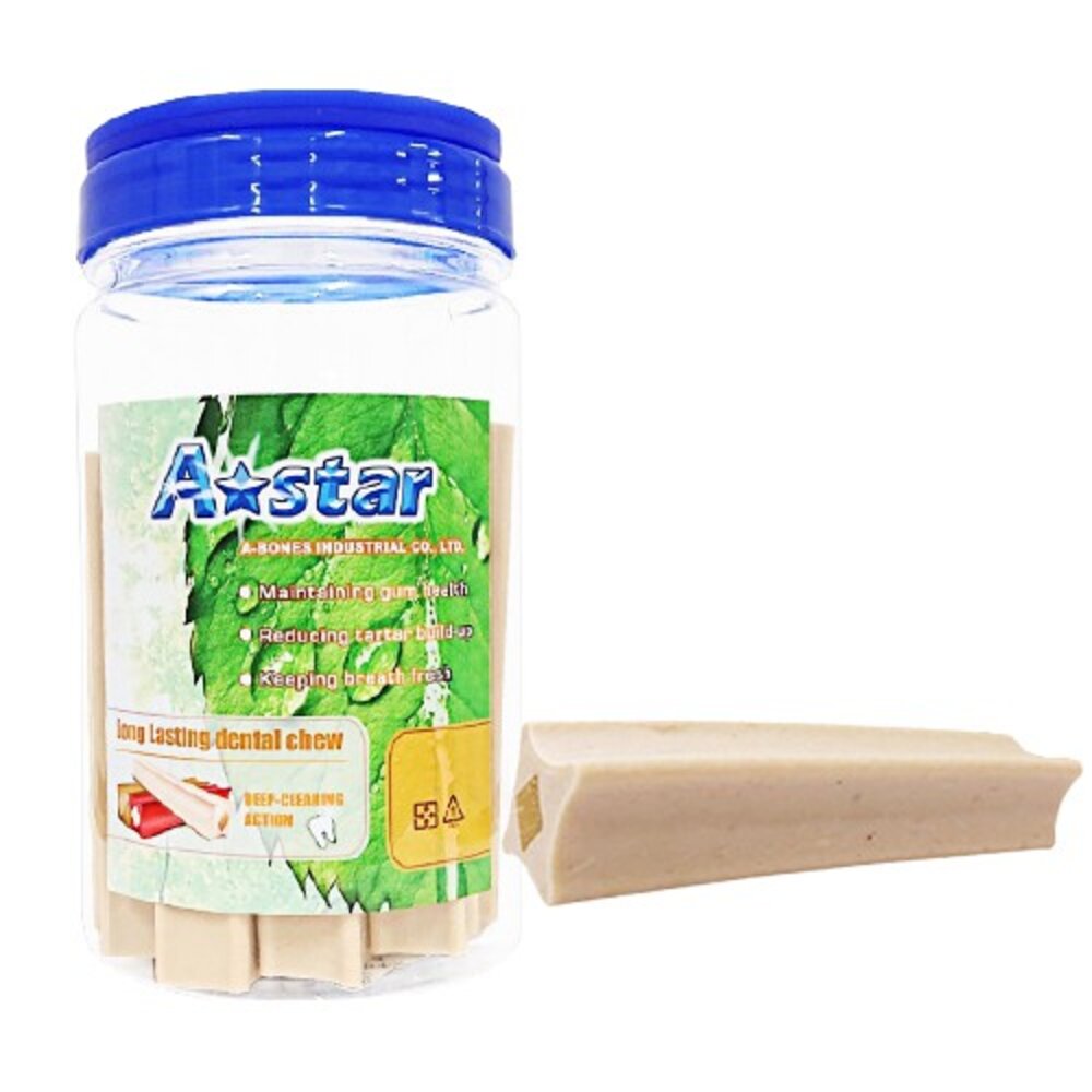 A-Star Bones 狗潔牙骨 罐裝 盒裝 造型潔牙骨 夾心耐咬棒 機能耐咬棒 狗潔牙棒『WANG』-圖片-7