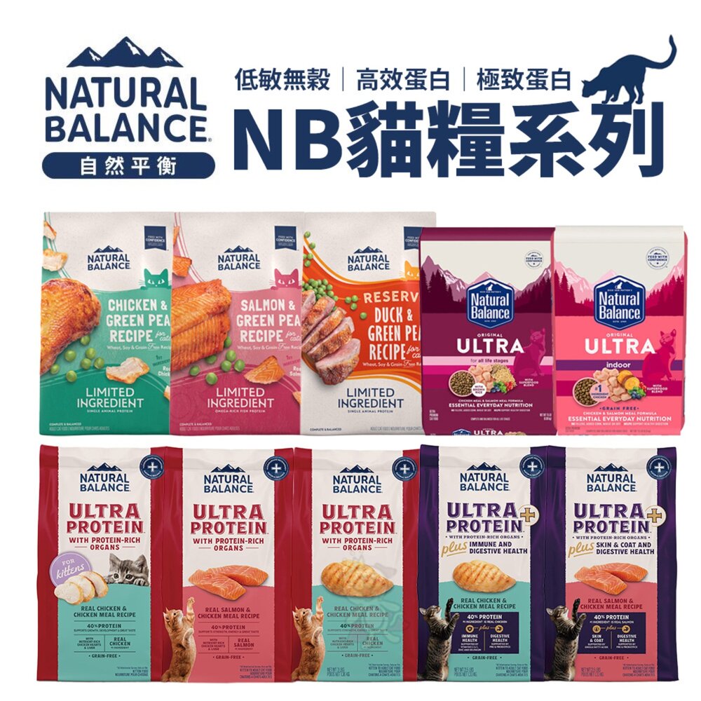 998746772-Natural Balance NB 貓糧全系列 無榖貓 極致蛋白 高效蛋白 特級田園  室內貓  貓飼料『WANG』