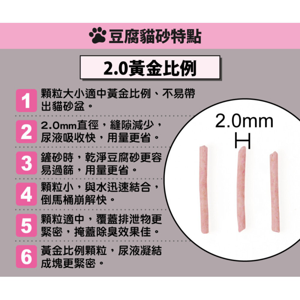 PurreLand 倍淨 2.0豆腐貓砂 5L【六包組箱購+送罐頭】升級版 環保凝結豆腐砂 沖馬桶 低粉塵『WANG』-圖片-6