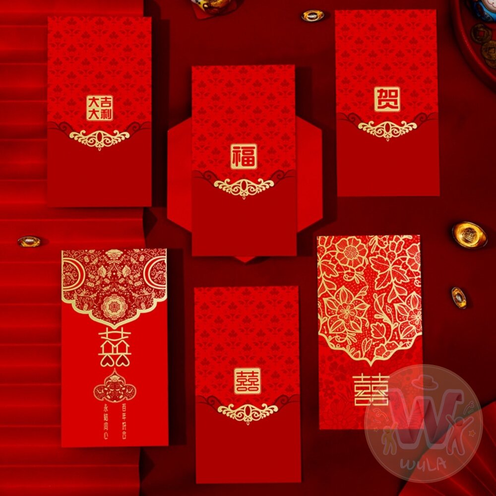歐式燙金紅包袋-10入裝-圖片-3