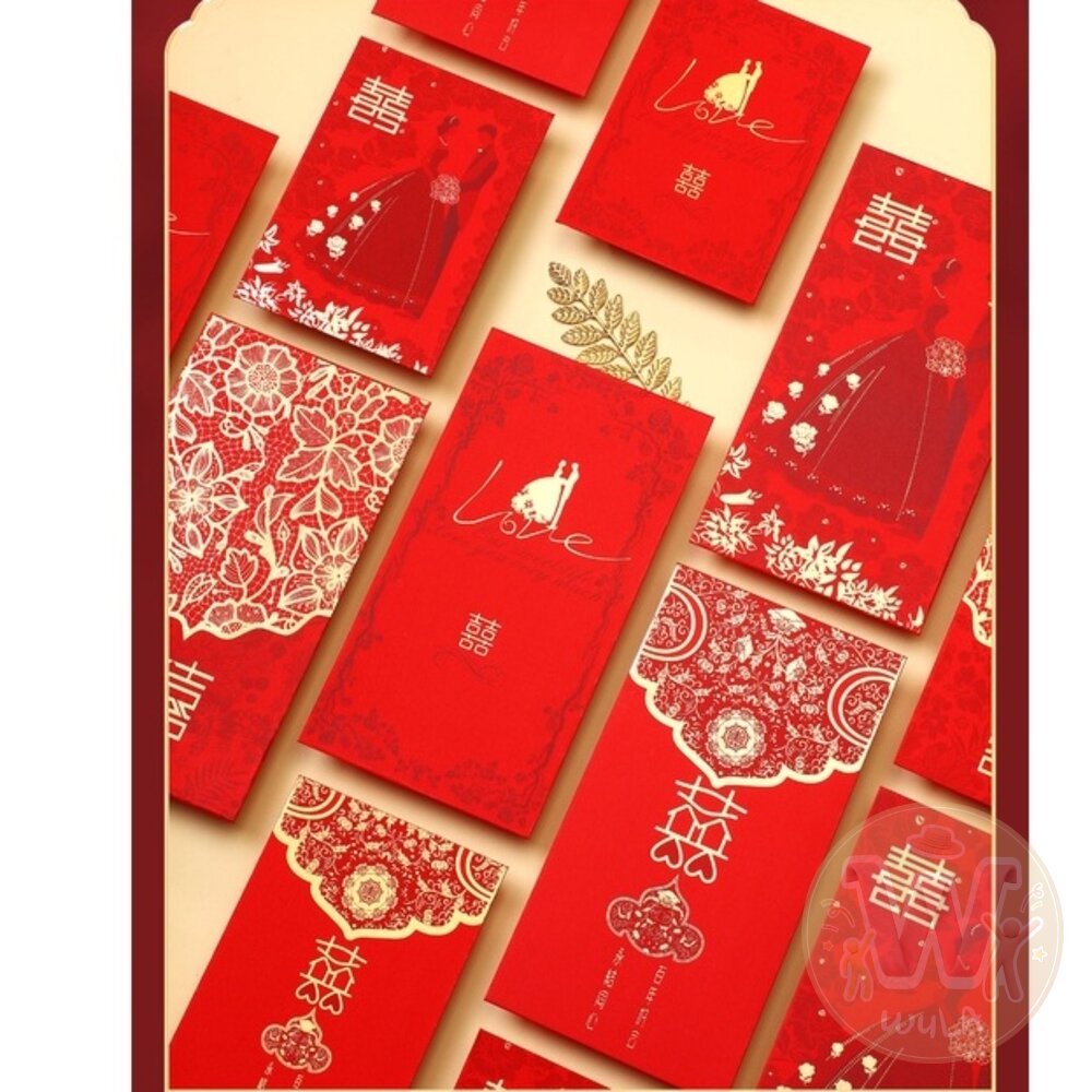 歐式燙金紅包袋-10入裝-圖片-4