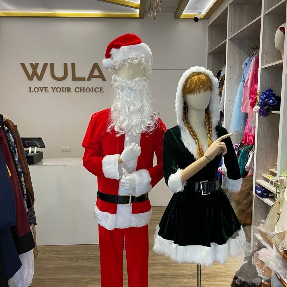 V領帶帽聖誕裙-圖片-2