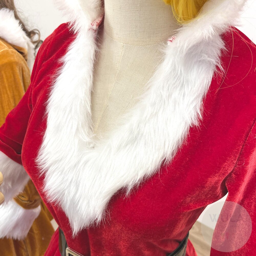 V領帶帽聖誕裙-圖片-10