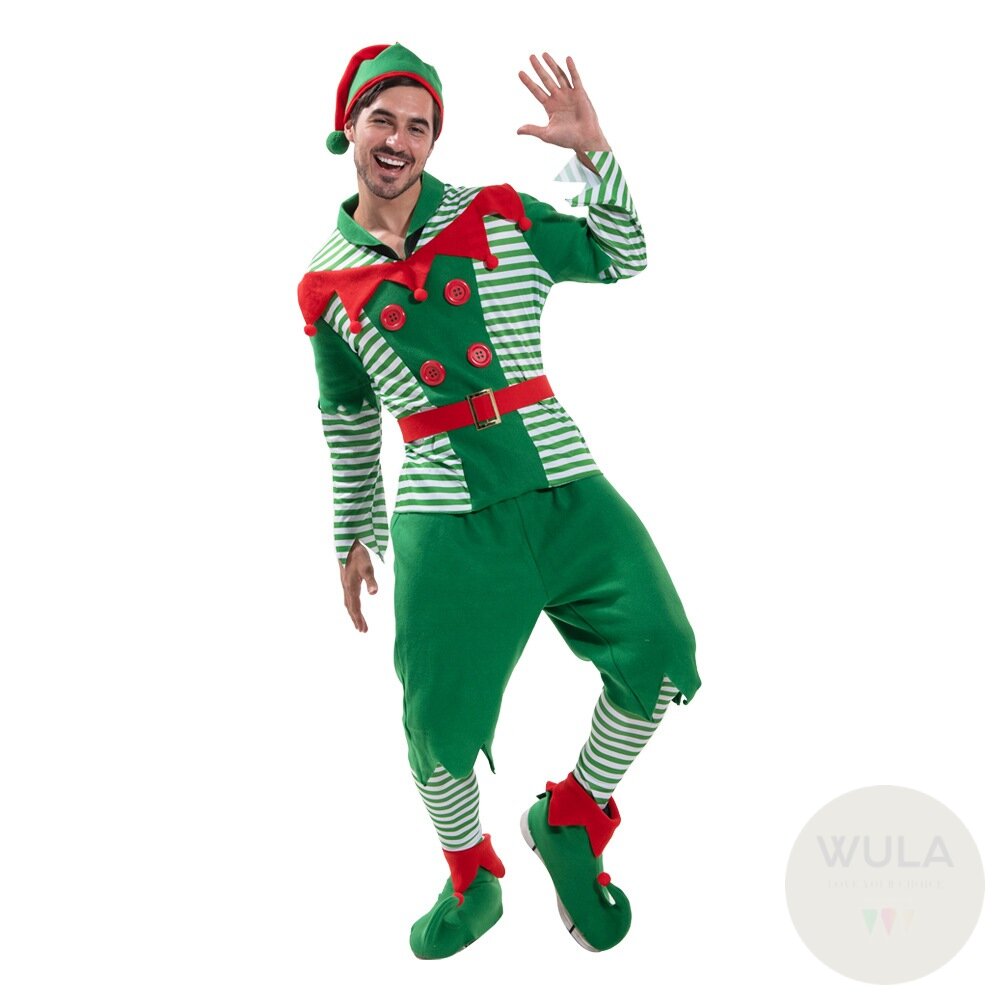 綠條紋聖誕精靈 封面照片