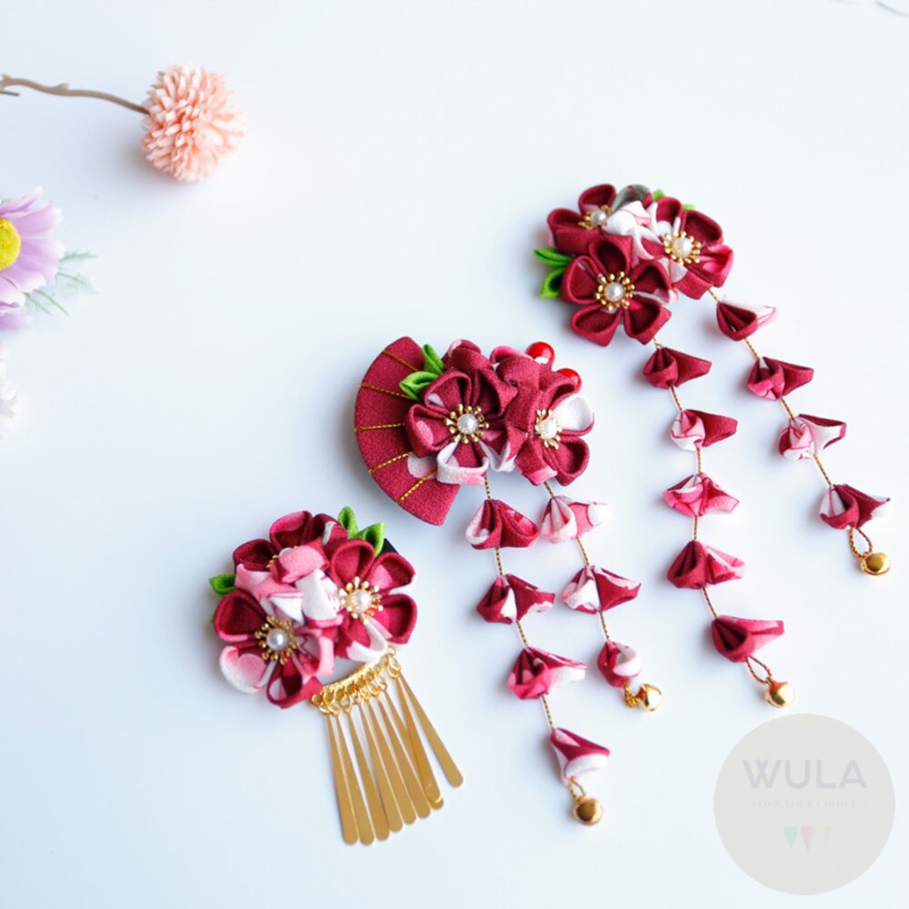 日本和服髮飾(多色) 封面照片