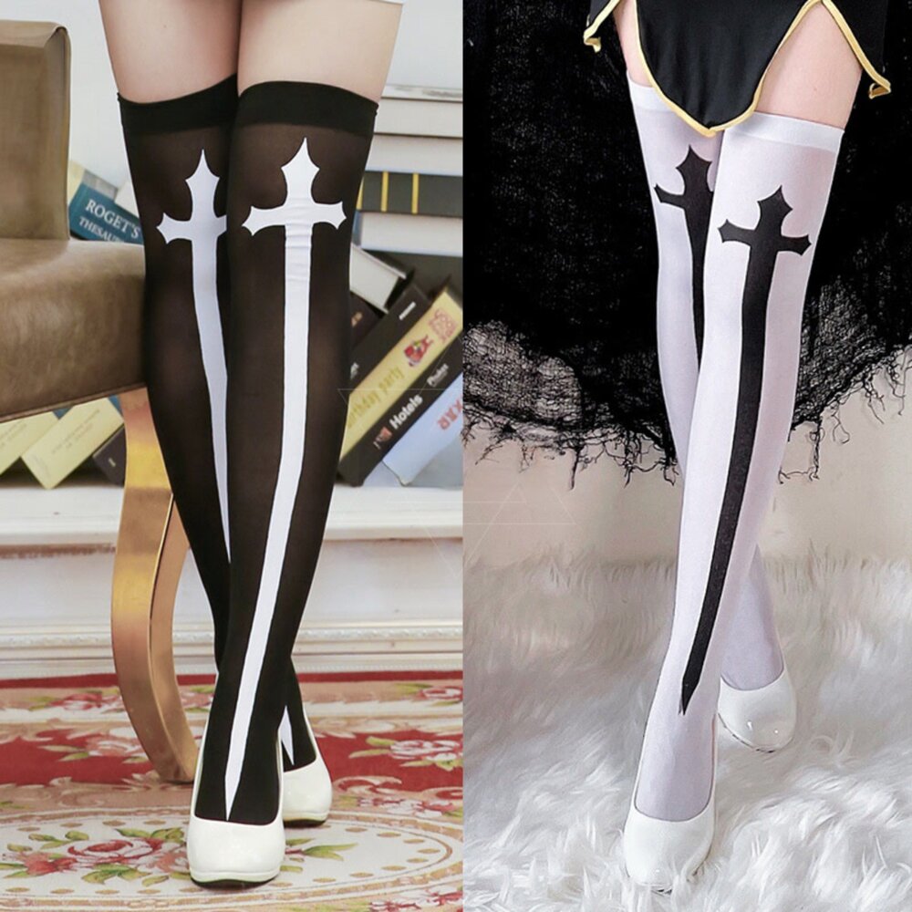 250812115413-十字架膝上襪(兩色)