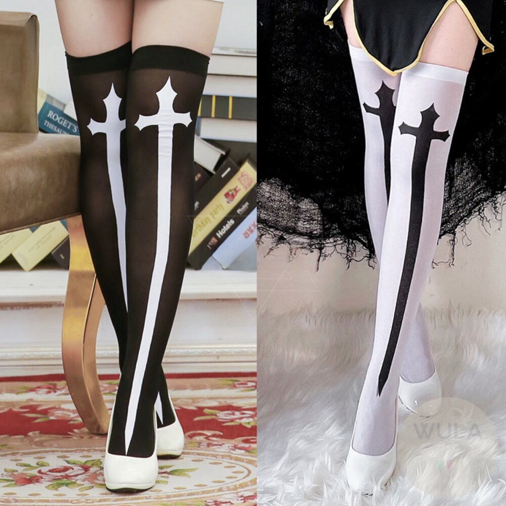 十字架膝上襪(兩色) 封面照片