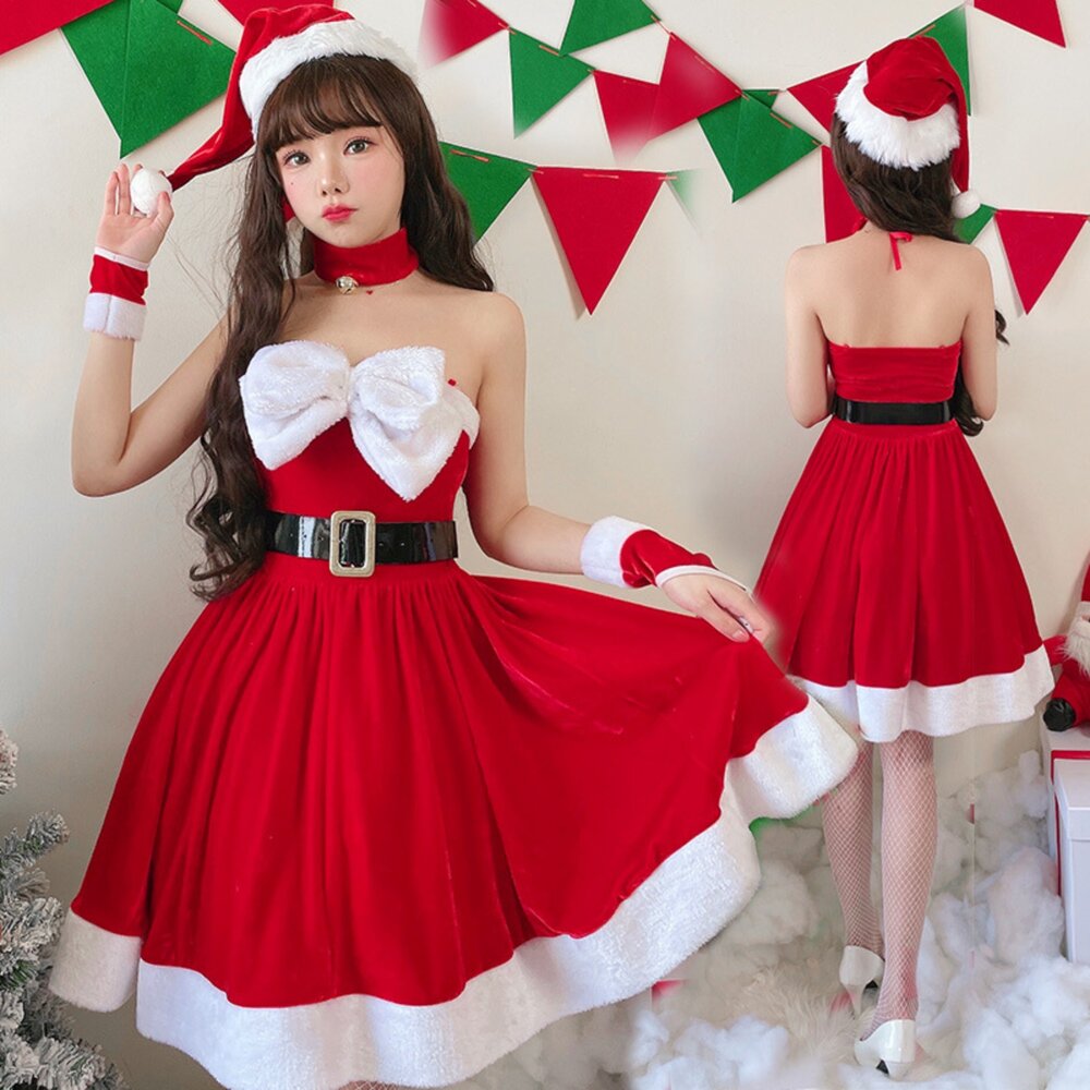 251109205242-蝶結抹胸聖誕裝