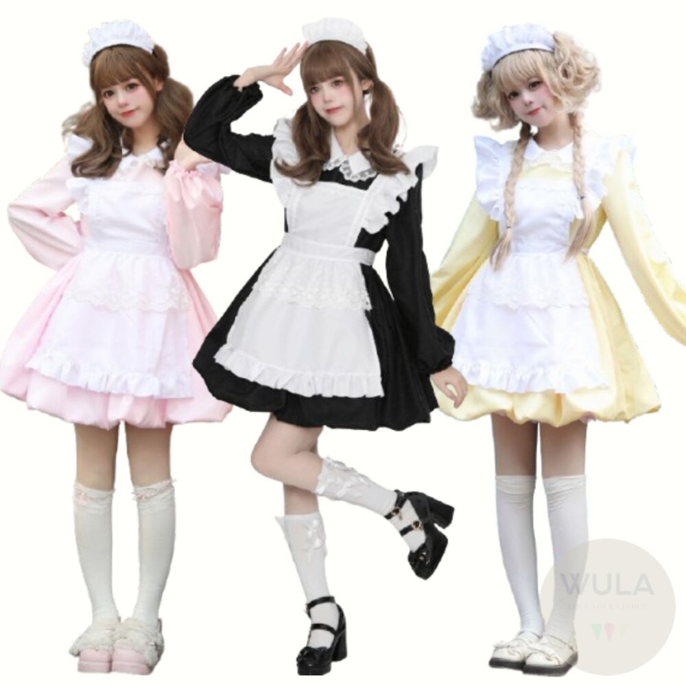  蕾絲蓬蓬女僕裝(多色)