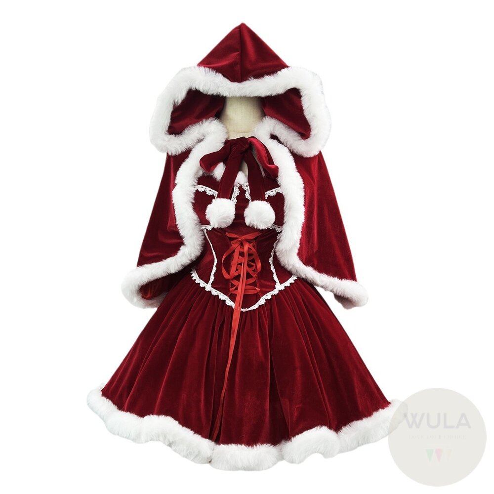  蝶結綁繩披肩洋裝