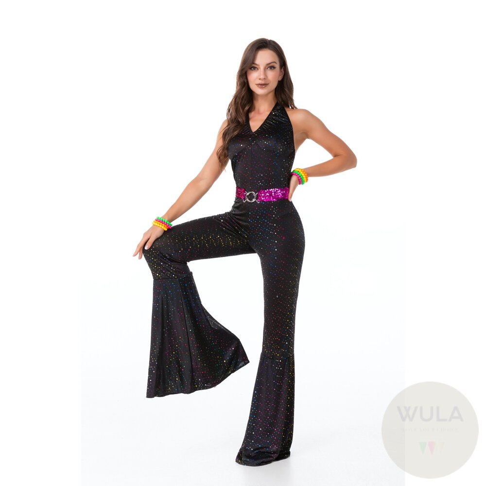 80年代迪斯可服裝 WULA烏拉 Disco舞廳衣服 迪斯科 舞棍阿伯衣服 夜總會服裝 復古舞廳裝 復古女裝 亮片裝 8-圖片-3