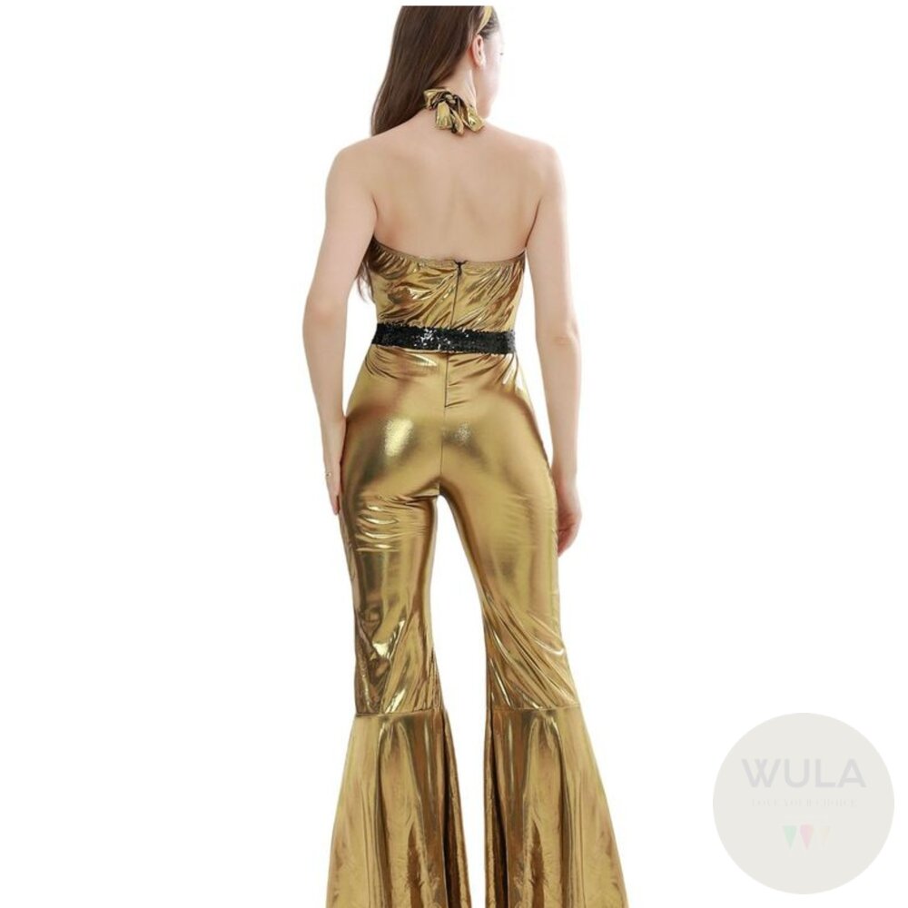 80年代迪斯可服裝 WULA烏拉 Disco舞廳衣服 迪斯科 舞棍阿伯衣服 夜總會服裝 復古舞廳裝 復古女裝 亮片裝 8-圖片-6