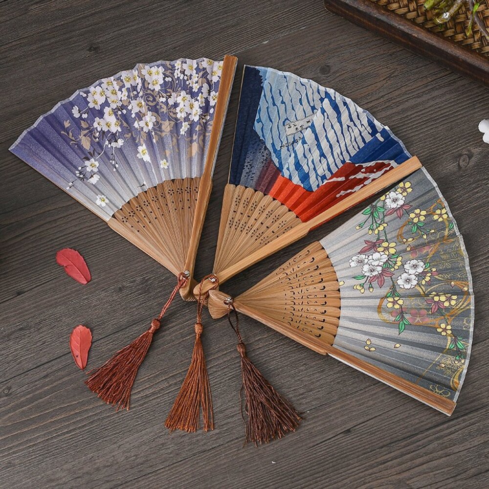 25636607945-真絲竹扇(多款)