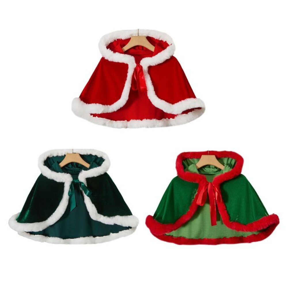 25640883158-緞帶聖誕披肩(3色)