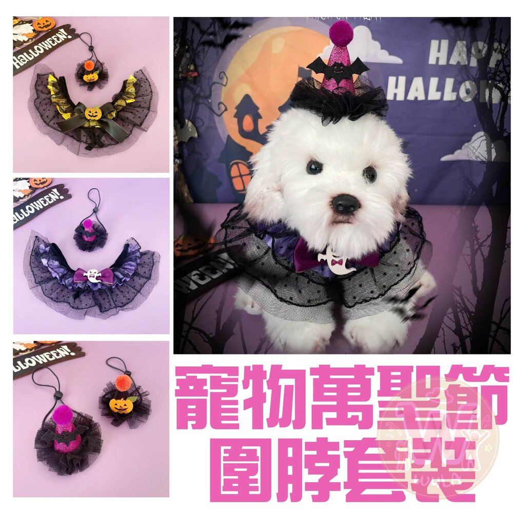  寵物萬聖節圍脖套裝
