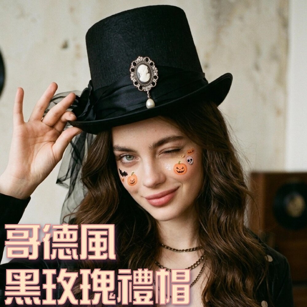 260922110420-哥德風黑玫瑰禮帽