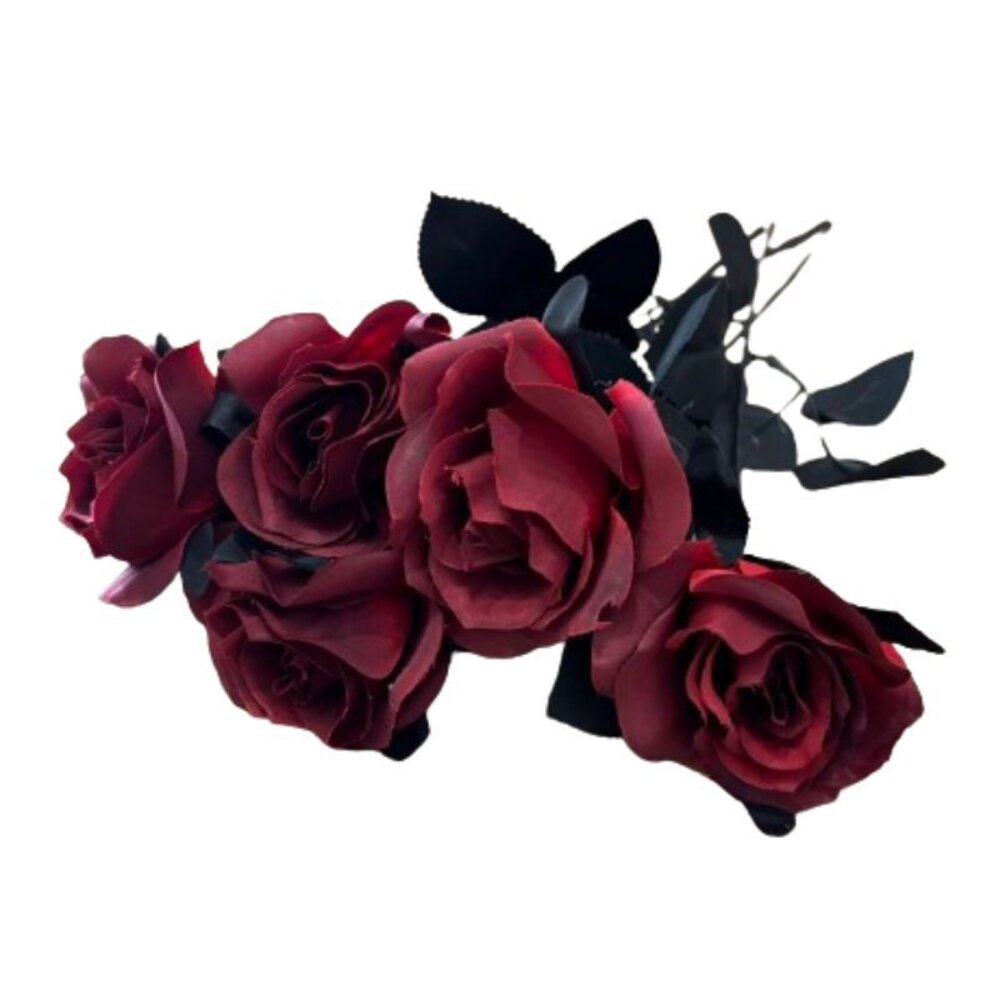 26859642232-紅玫瑰假花