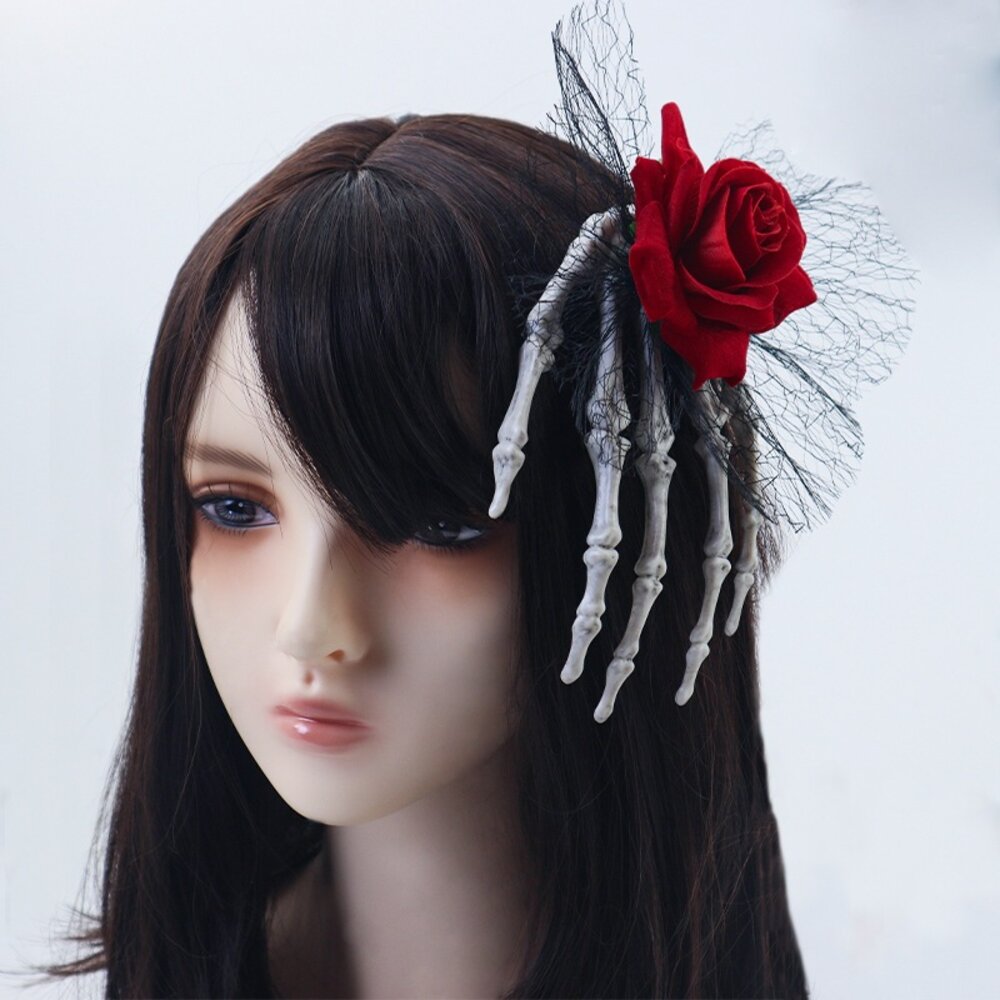 27258434143-骷顱手髮夾