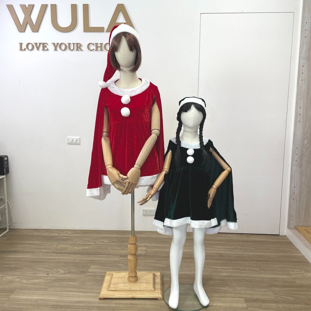 27517799506-披肩斗篷聖誕服(2色)