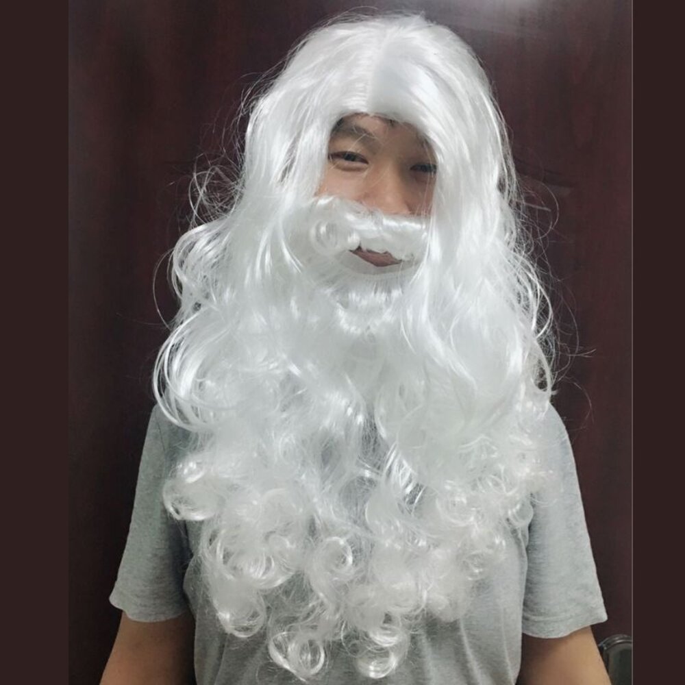 29375836327-聖誕老人鬍鬚假髮組