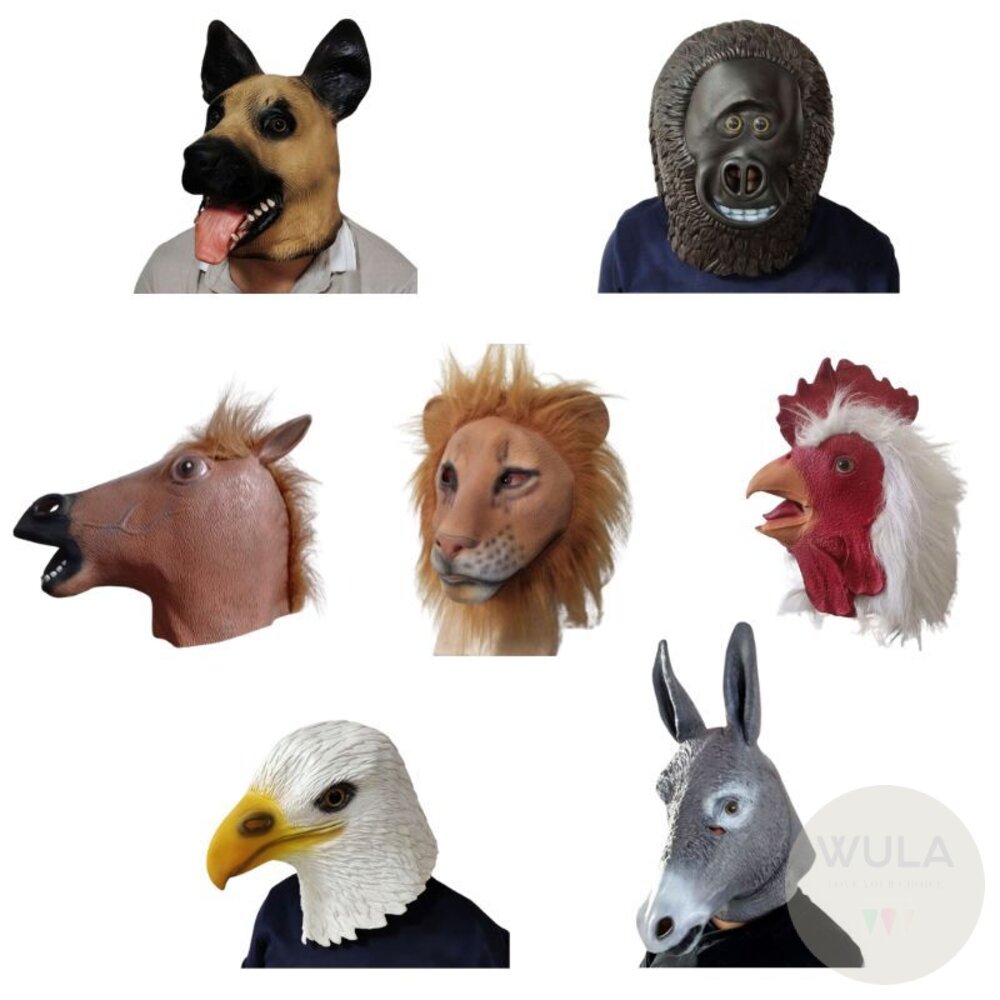 乳膠動物頭套(多款) 封面照片