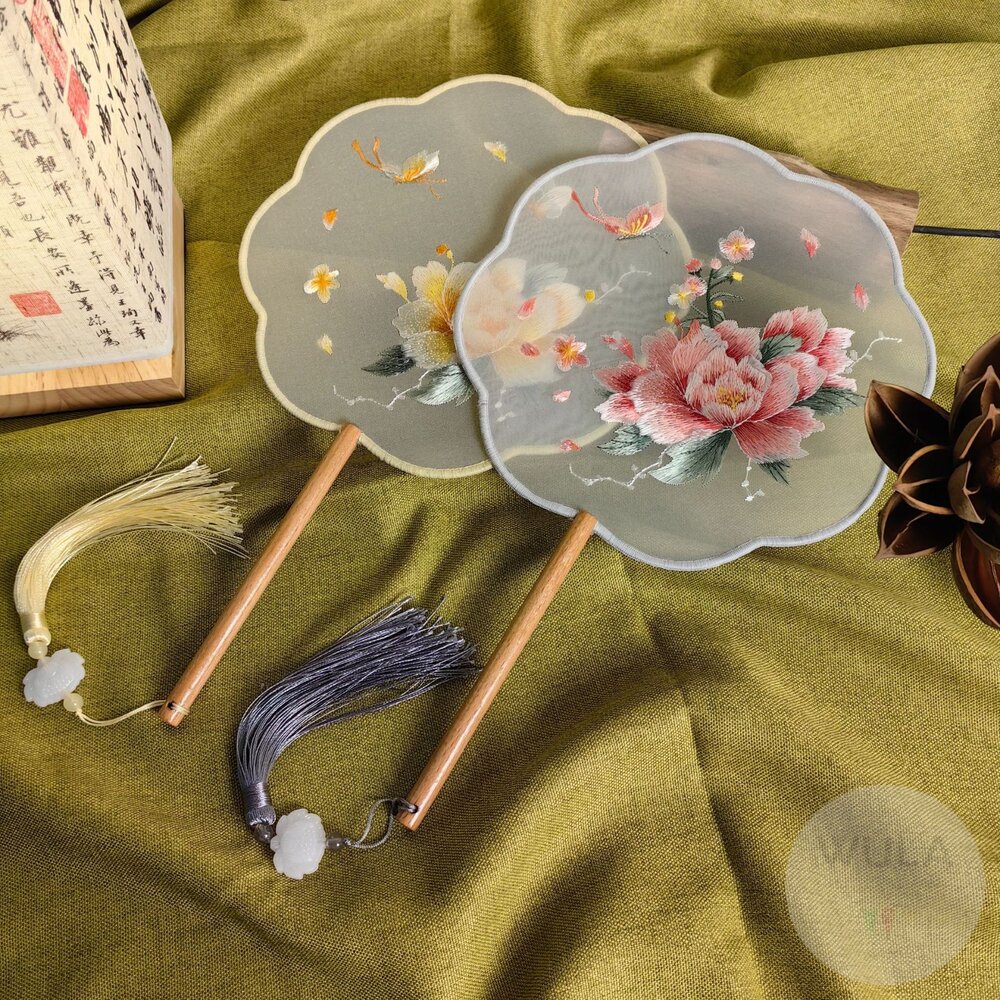 刺繡古風圓扇(多款) 封面照片