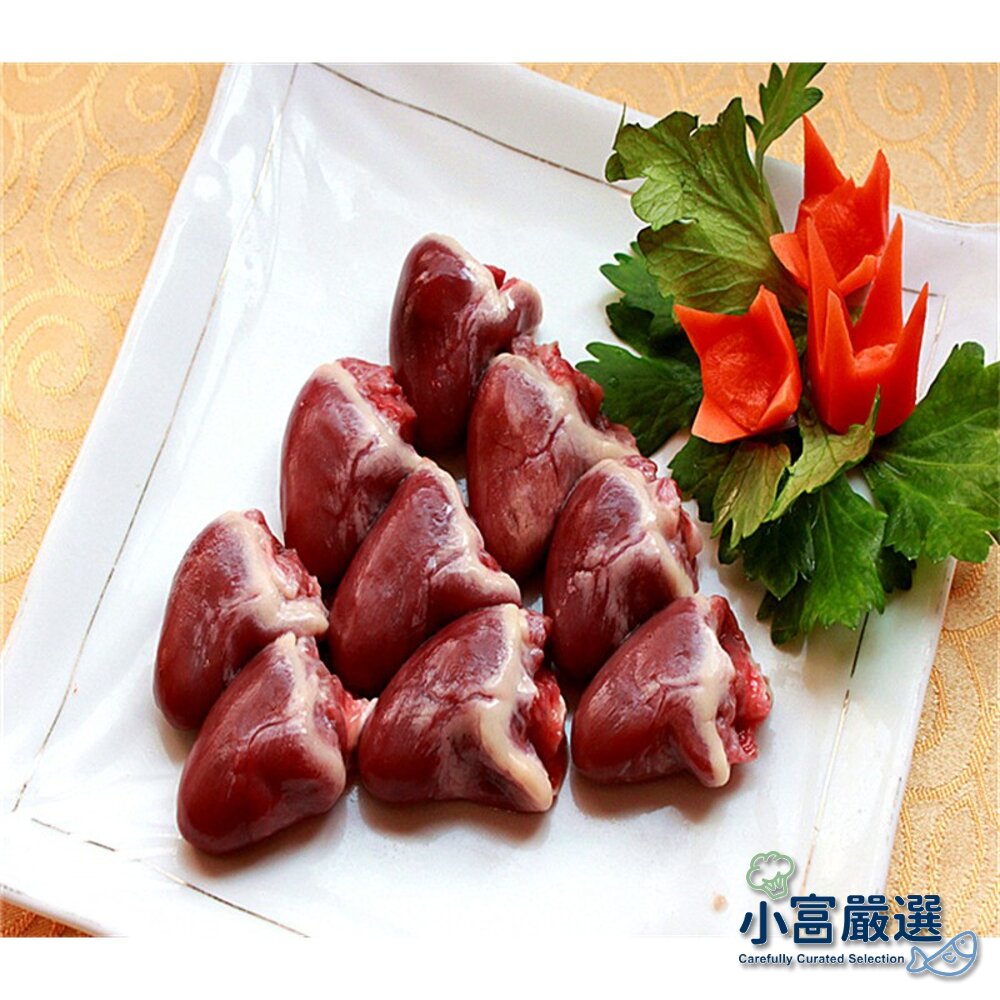 0303016-0789小富嚴選肉品鴨肉類-鴨心3公斤=5台斤=3000g真空包裝方便乾淨