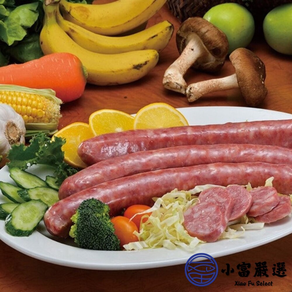 士林大香腸 美式香腸 台灣美食 夜市美食 香腸 (600g/兩條裝)-圖片-5