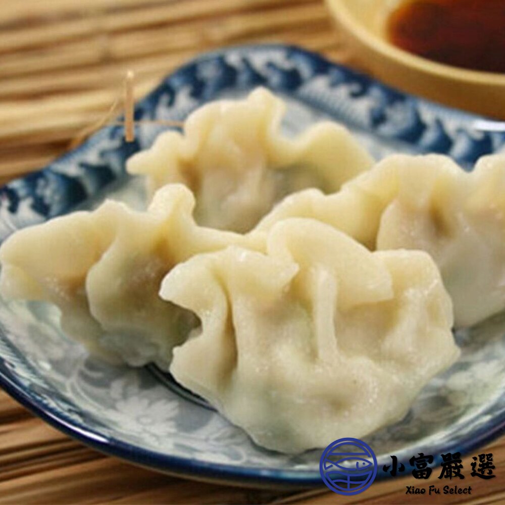 000水餃包子點心類-禎祥手工水餃-韭菜手工捏花水餃(手工捏花)880克約40顆-圖片-3