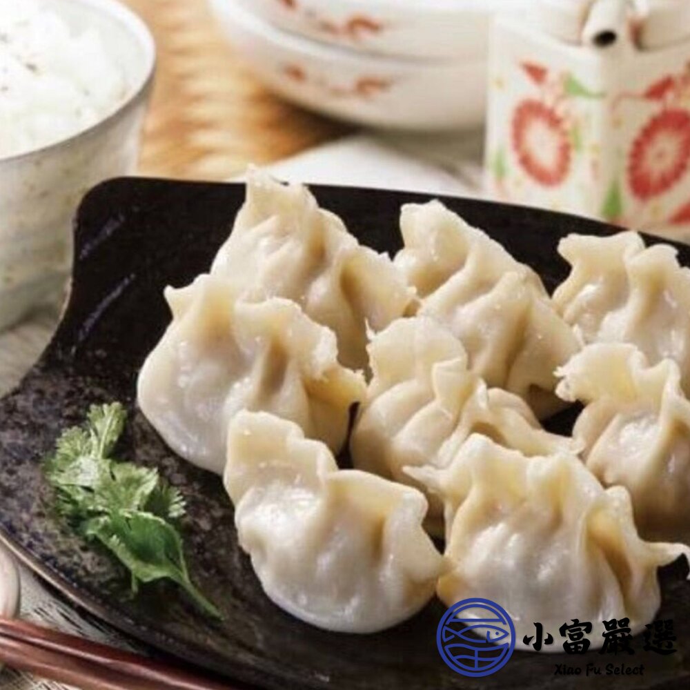 000水餃包子點心類-禎祥手工水餃-韭菜手工捏花水餃(手工捏花)880克約40顆-圖片-5