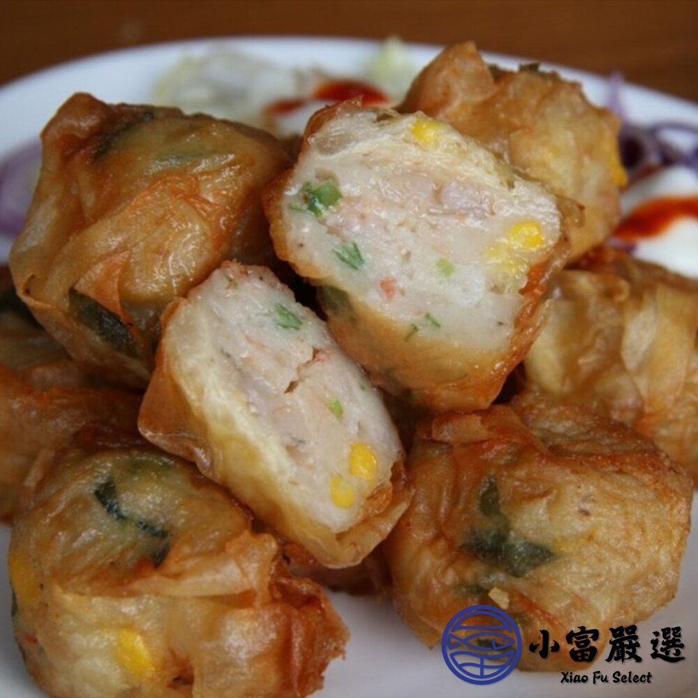 雙脆蝦仁球 金黃酥脆 雙脆蝦仁球 (12粒/320g/盒)-圖片-2