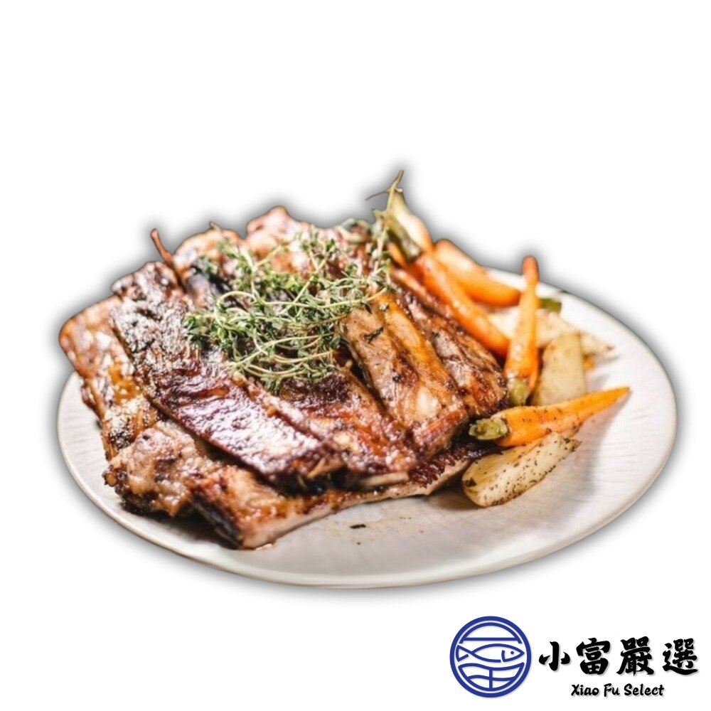 法式豬肋排 台灣豬 肋排帶肉 帶肉豬肋排 豬排骨 排骨肉 (1100g/包)-圖片-1