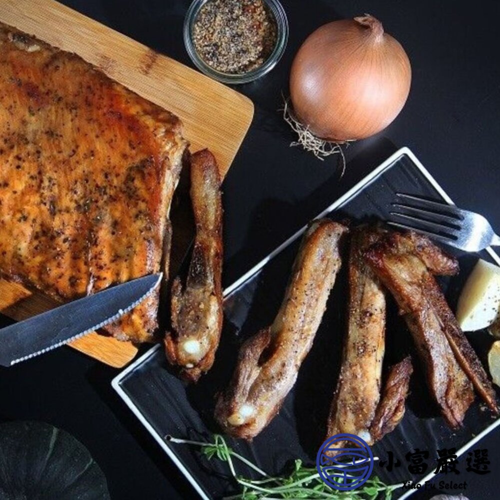 法式豬肋排 台灣豬 肋排帶肉 帶肉豬肋排 豬排骨 排骨肉 (1100g/包)-圖片-2