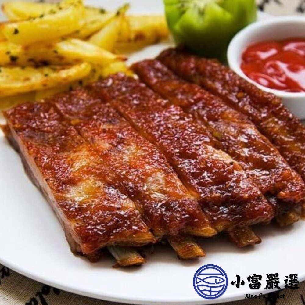法式豬肋排 台灣豬 肋排帶肉 帶肉豬肋排 豬排骨 排骨肉 (1100g/包)-圖片-3