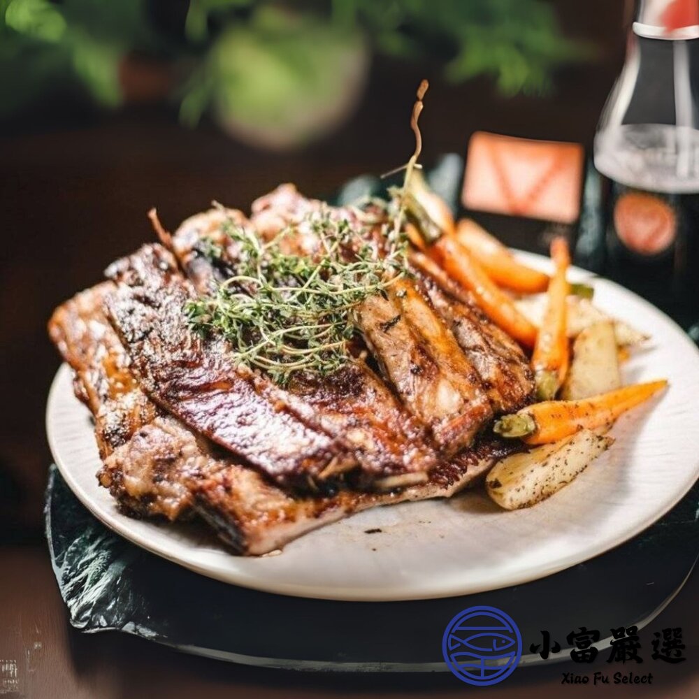 法式豬肋排 台灣豬 肋排帶肉 帶肉豬肋排 豬排骨 排骨肉 (1100g/包)-圖片-4