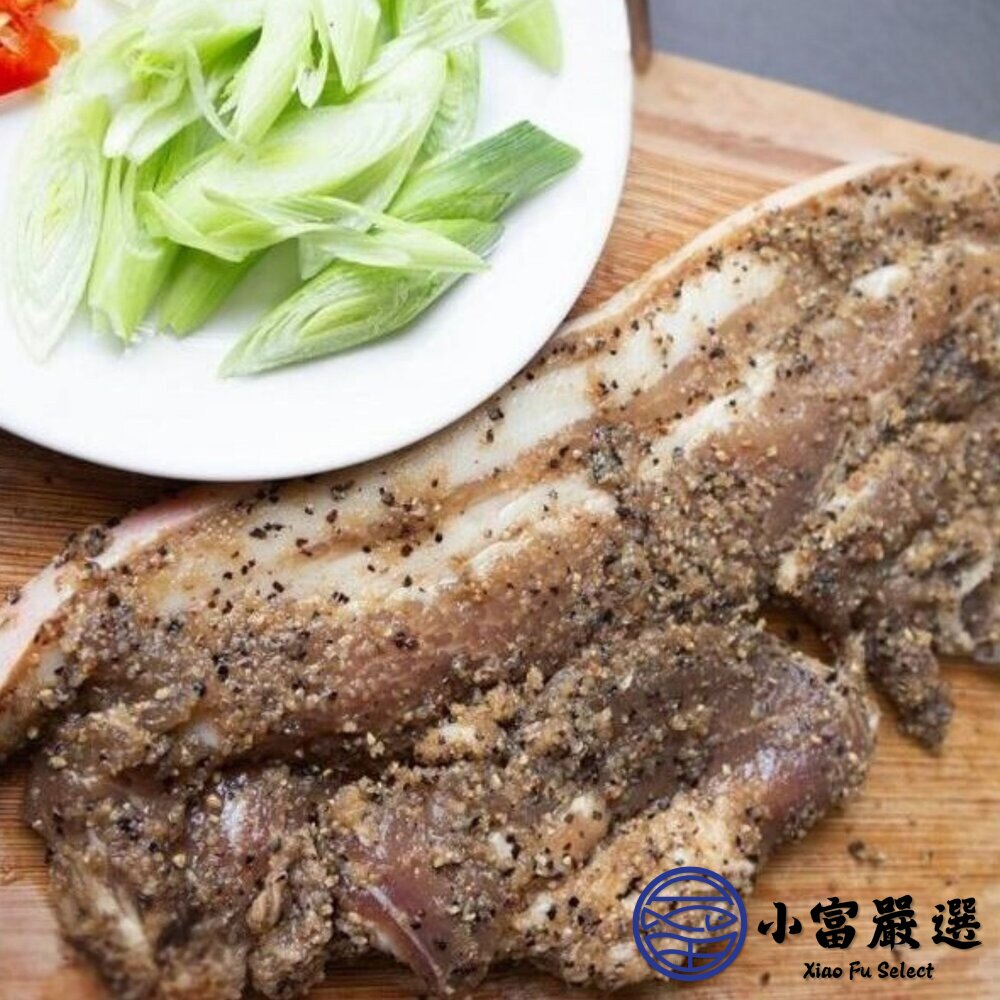 客家鹹豬肉 肉好多蒜香鹹豬肉 烤肉配餐專用 (300g/包)-圖片-1