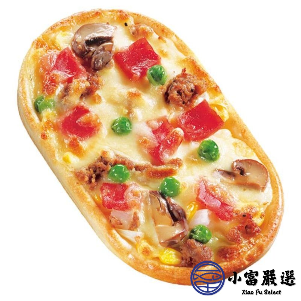 金品總匯披薩 夏威夷披薩 培根披薩 西式長圓比薩 (130g/片)-圖片-2