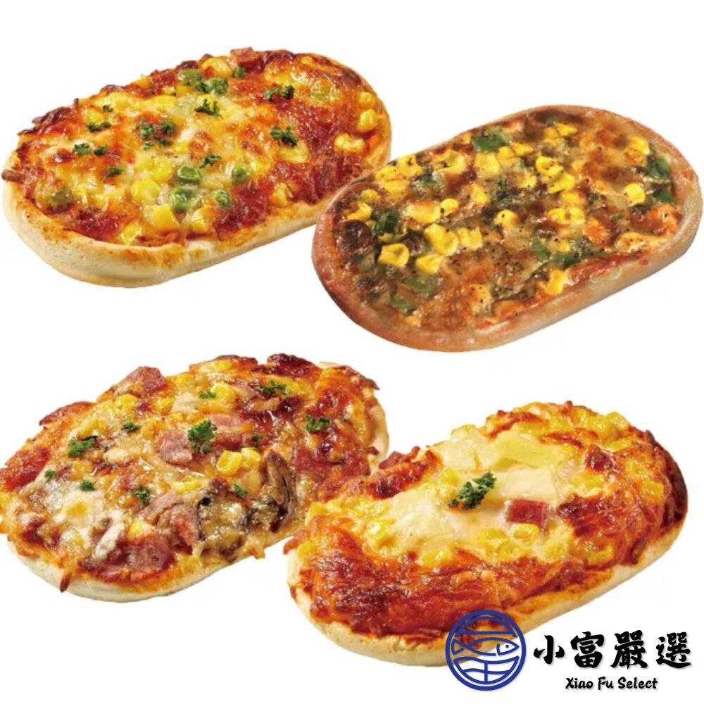 金品總匯披薩 夏威夷披薩 培根披薩 西式長圓比薩 (130g/片)-圖片-3