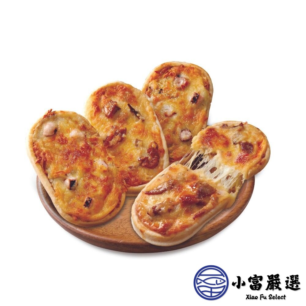 金品總匯披薩 夏威夷披薩 培根披薩 西式長圓比薩 (130g/片)-圖片-3