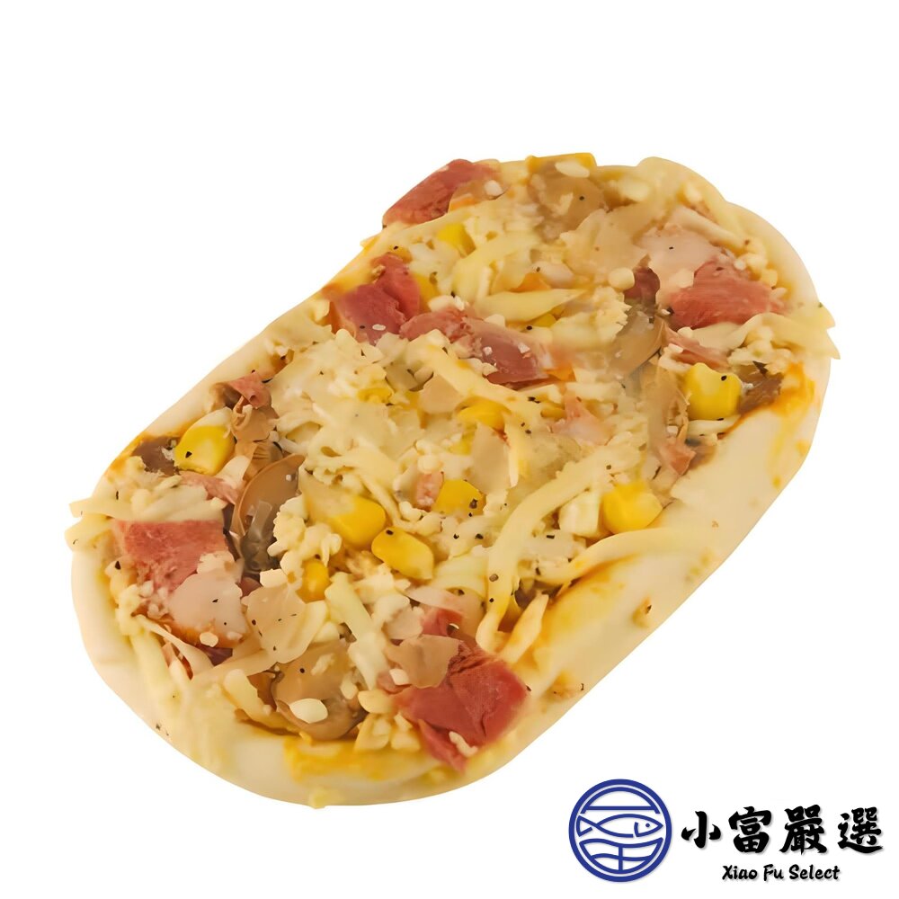 金品總匯披薩 夏威夷披薩 培根披薩 西式長圓比薩 (130g/片)-圖片-5